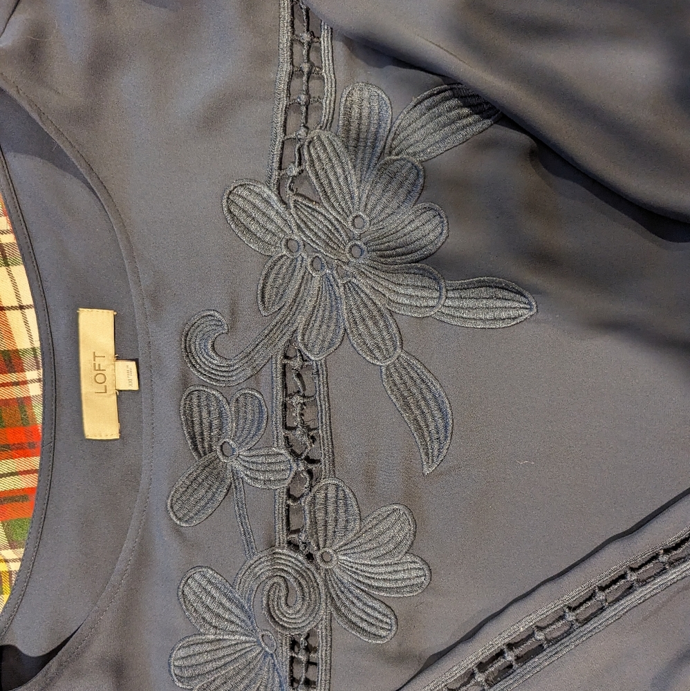 Navy blouse LOFT XXL